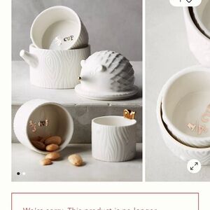 Anthropologie White Ceramic Kitchen Tools